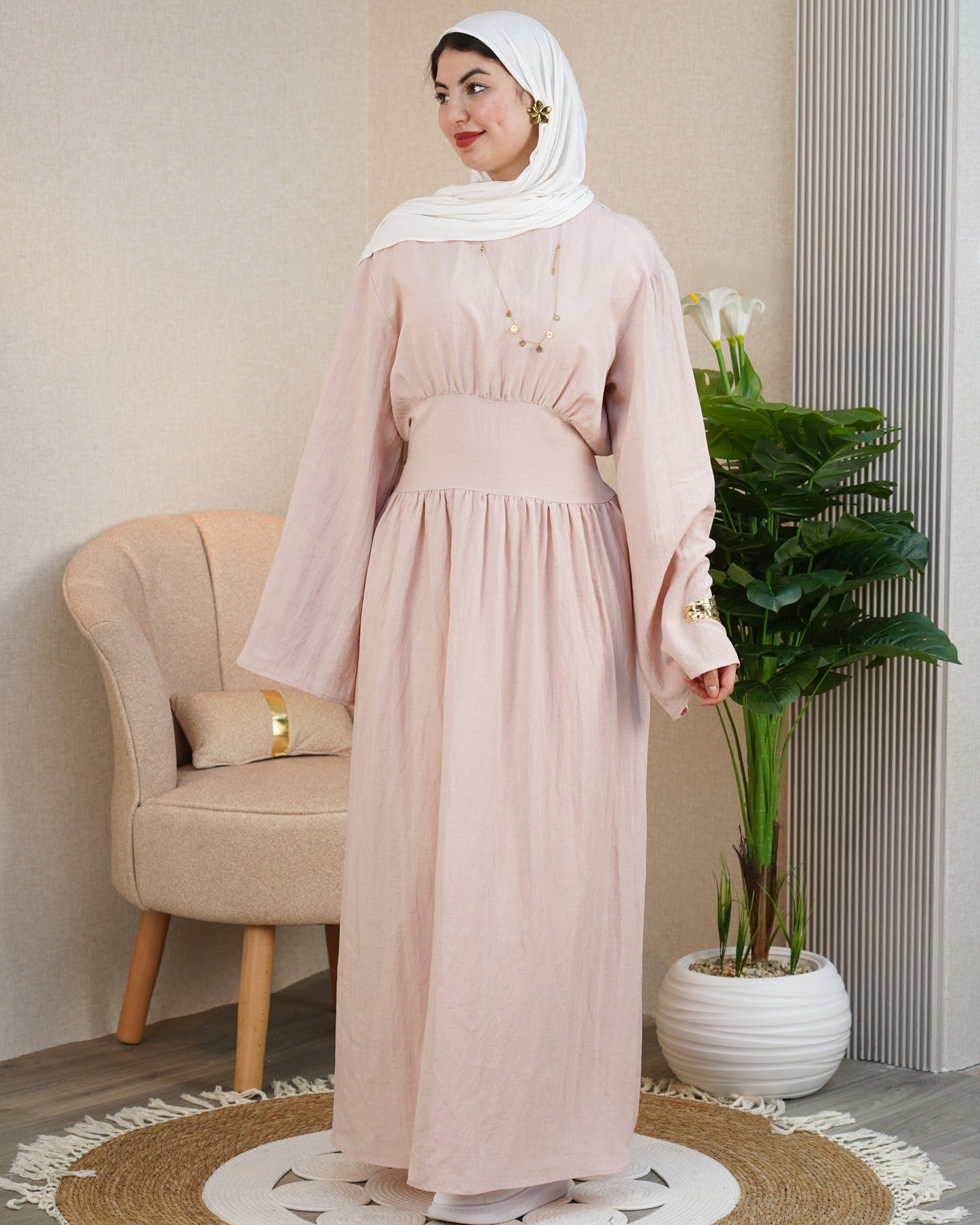 Robe Luna — Froncée & Manches Bouffantes