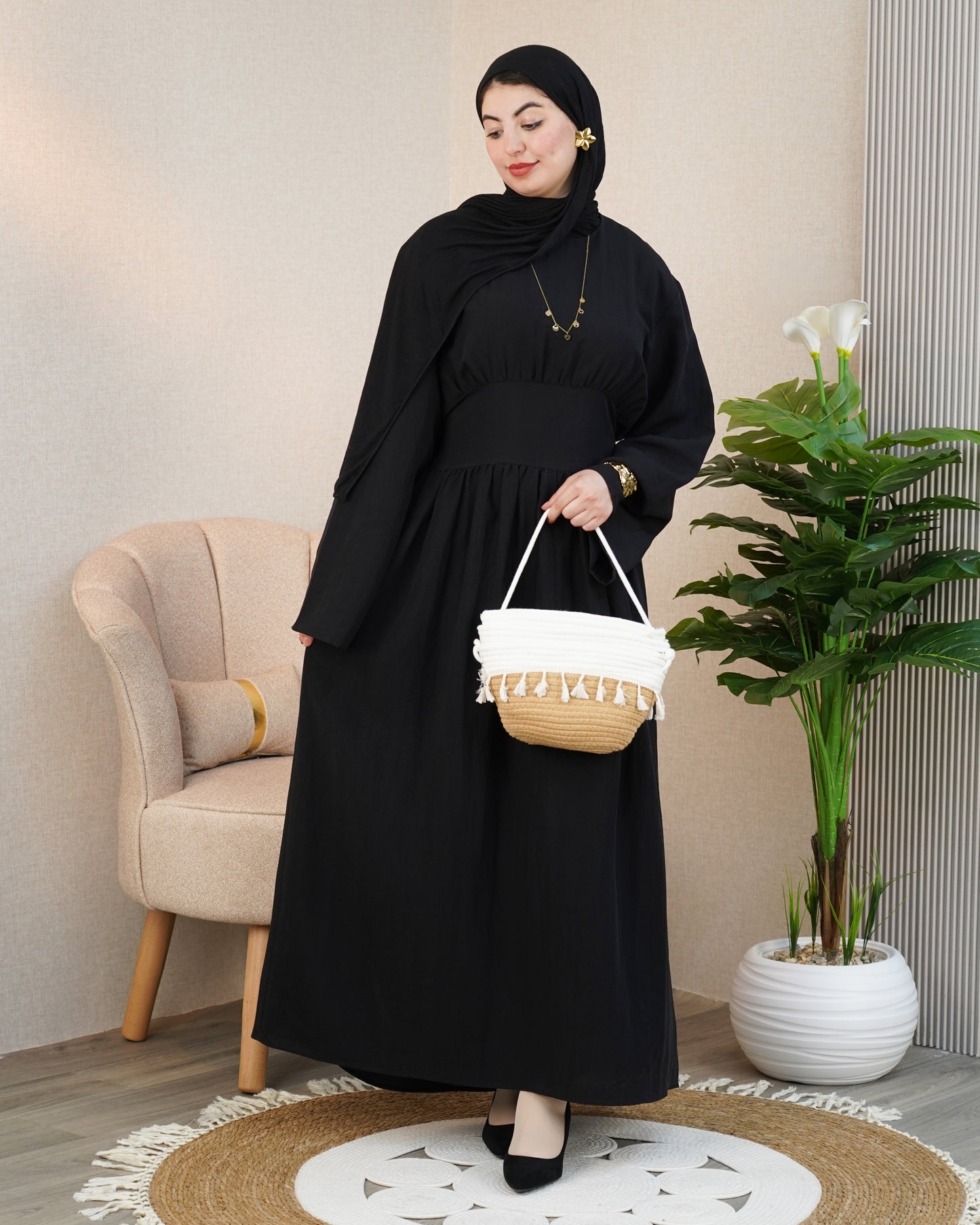 Robe Luna — Froncée & Manches Bouffantes