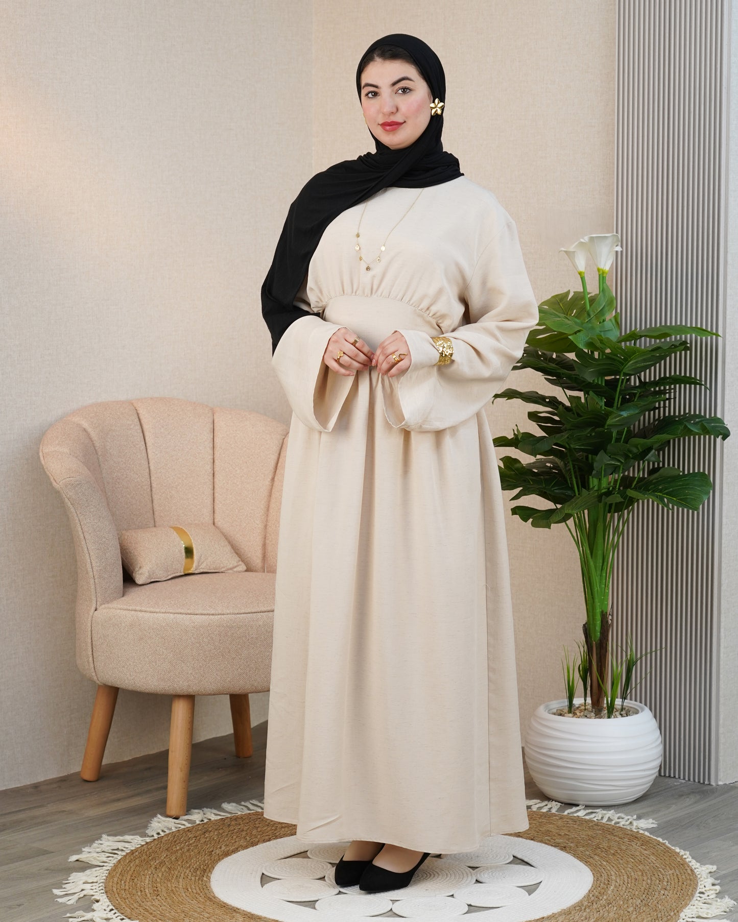 Robe Luna — Froncée & Manches Bouffantes