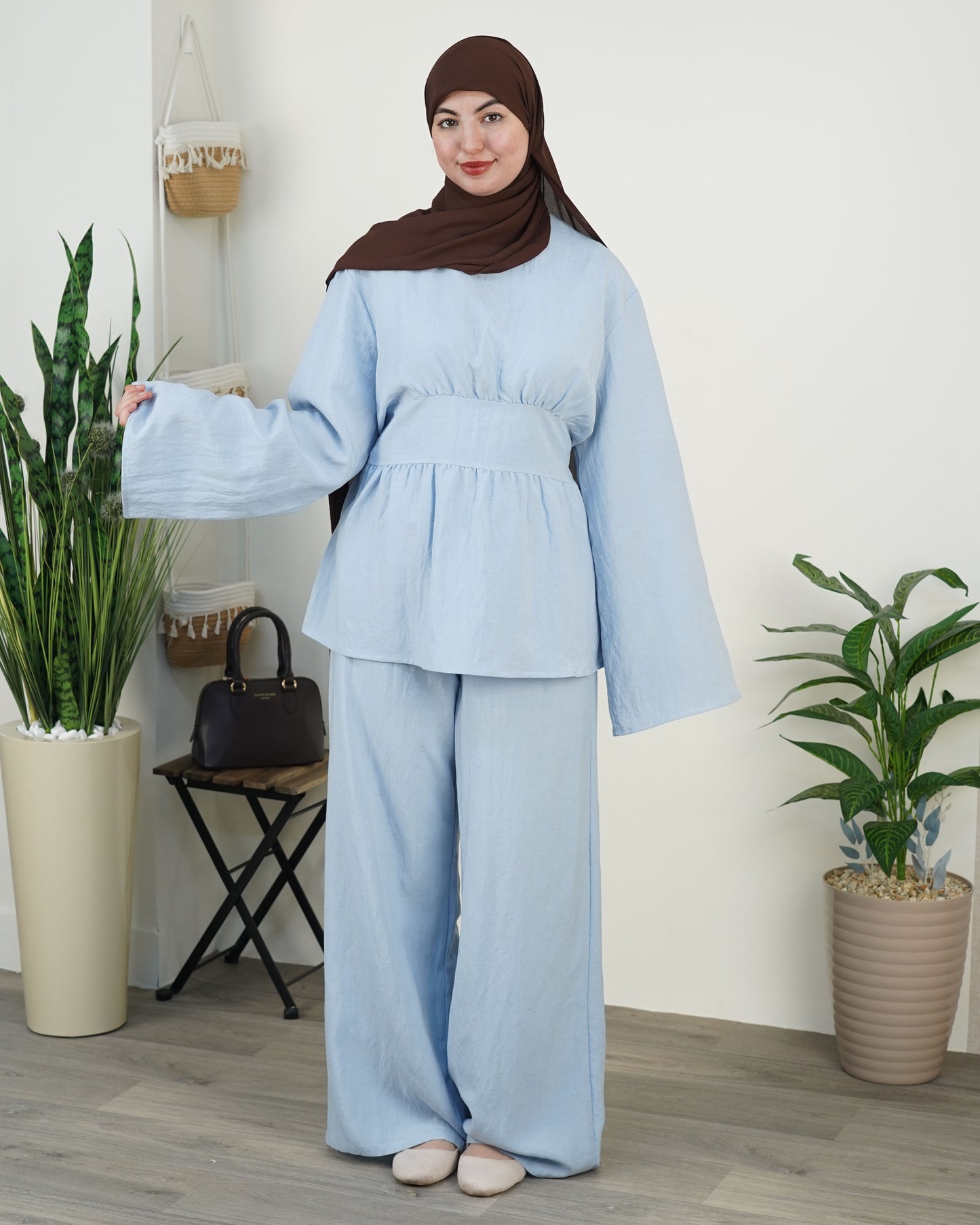 Ensemble Moda — Lin & Taille Marquée