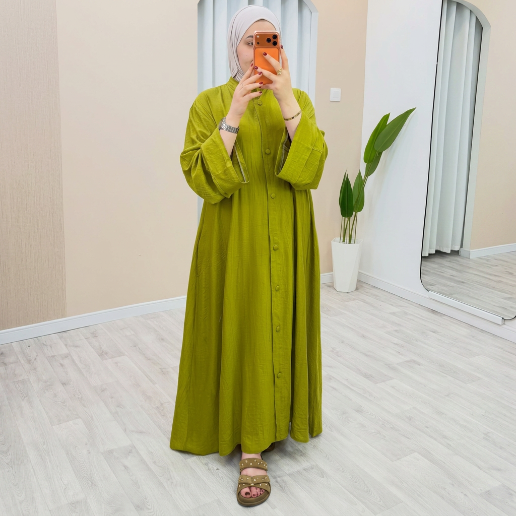 Robe Comfy — Col Officier & Poches
