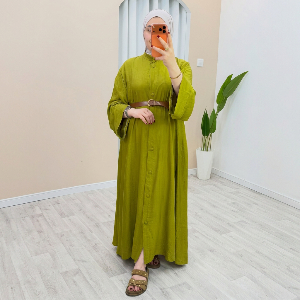Robe Comfy — Col Officier & Poches